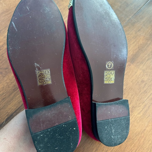 JITAI Mens Dress Tuxedo Shoes for Men Slip-on Loafers Red Gold Size 7 - Picture 4 of 11